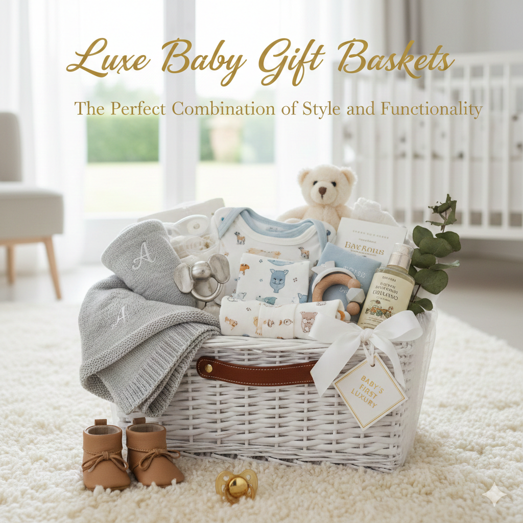 Luxe Baby Gift Baskets