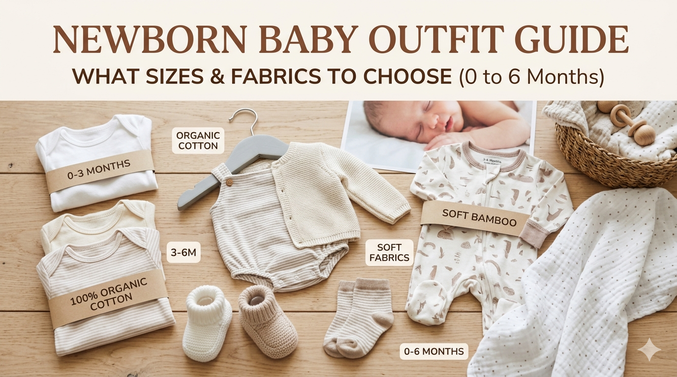 Newborn Baby Outfit Guide: What Sizes and Fabrics to Choose for 0 to 6 Months