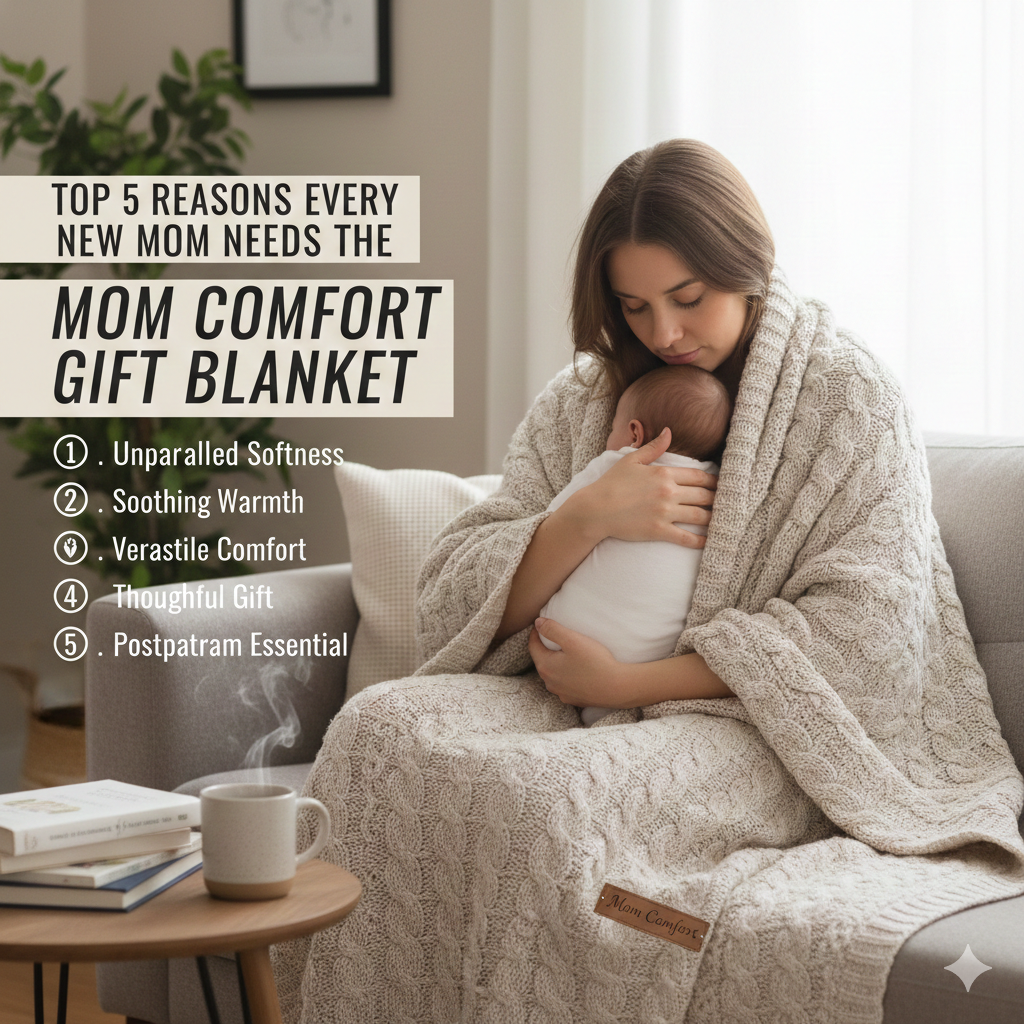Top 5 Reasons Every New Mom Needs the Mom Comfort Gift Blanket