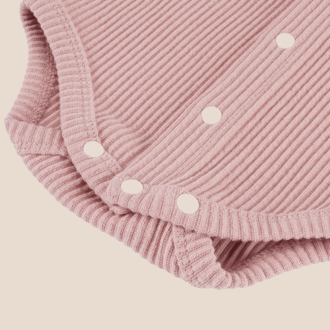 Cotton Craft baby apparel Cotton Knit Ribbed Baby Girl Romper 0-6 Months Personalized and custom baby gifts