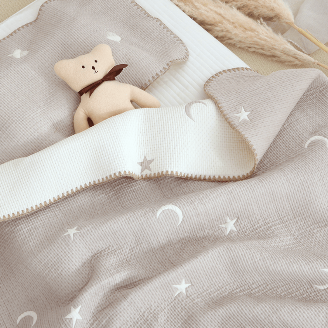 Cotton Craft baby blanket Dreamland Quilted Reversible Baby Blanket – Soft Cotton & Cozy Fleece Personalized and custom baby gifts