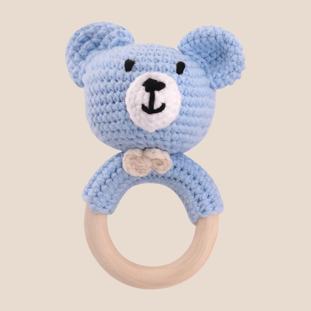 Knitted Baby Rattle Toy