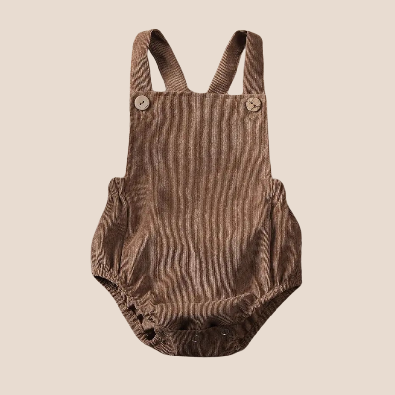 Cozy Corduroy Baby Romper