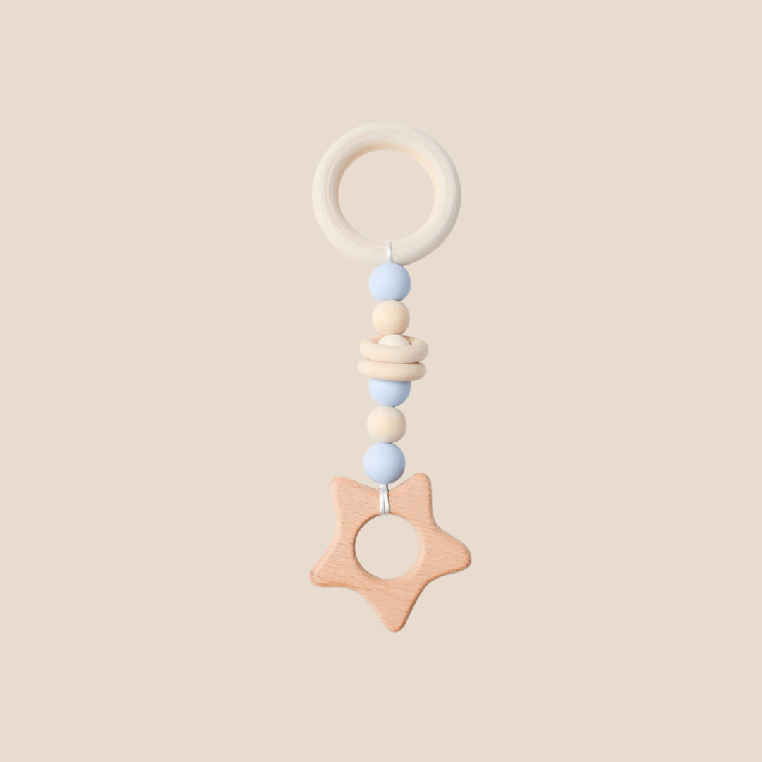 Cotton Craft Baby teether Toy Eco Wooden & Silicone Baby Teether Toy Personalized and custom baby gifts