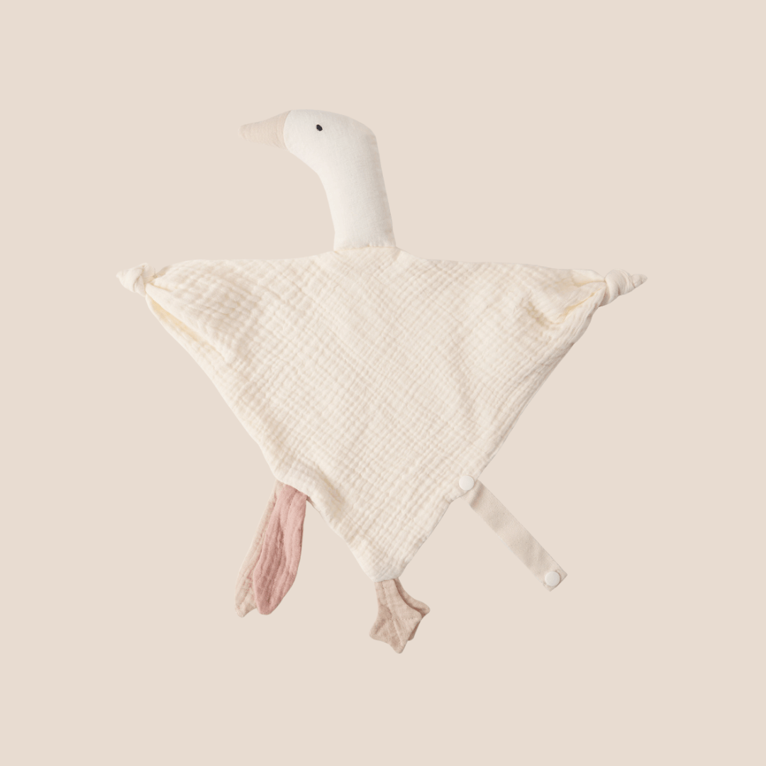 Cotton Craft baby blanket set Muslin Cotton Goose Lovey – Soft Baby Security Blanket Personalized and custom baby gifts