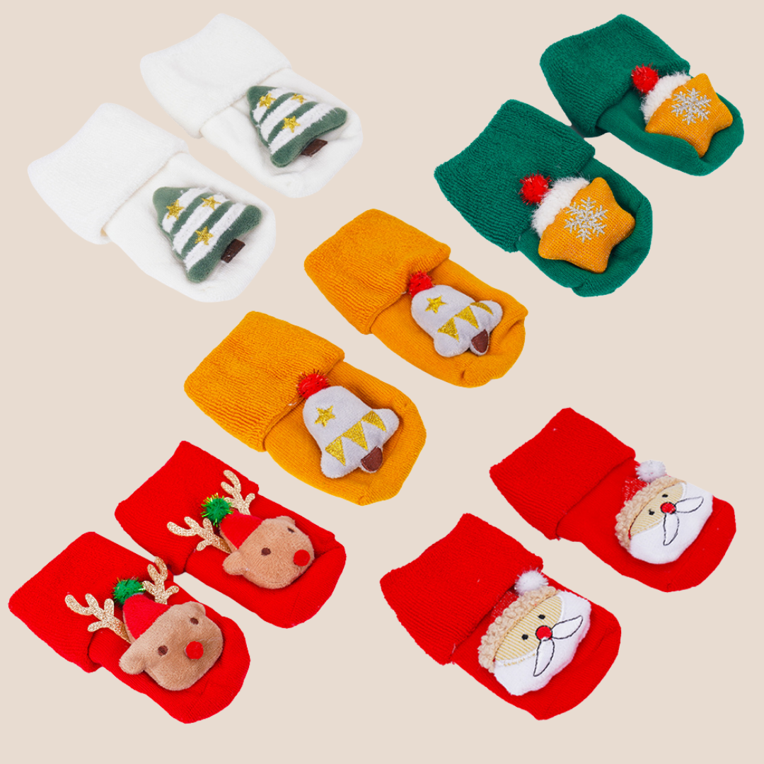 Baby Boy & Girl Christmas Cotton Boot Socks