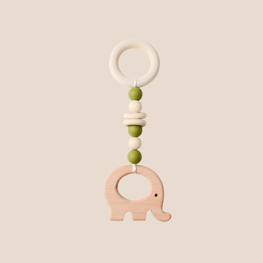 Cotton Craft Baby teether Toy Eco Wooden & Silicone Baby Teether Toy Personalized and custom baby gifts