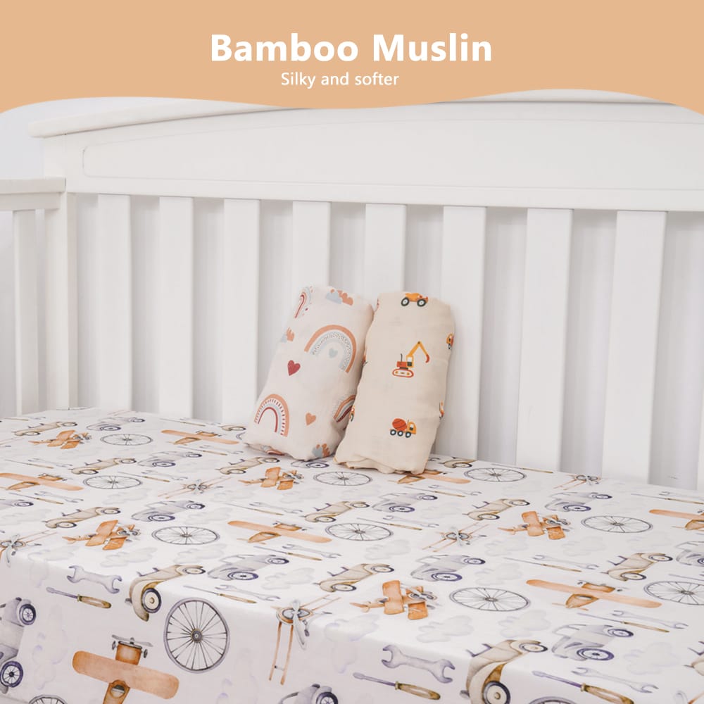 Cotton Craft Bamboo Crib Sheets Bamboo Fitted Crib Sheets Personalized and custom baby gifts