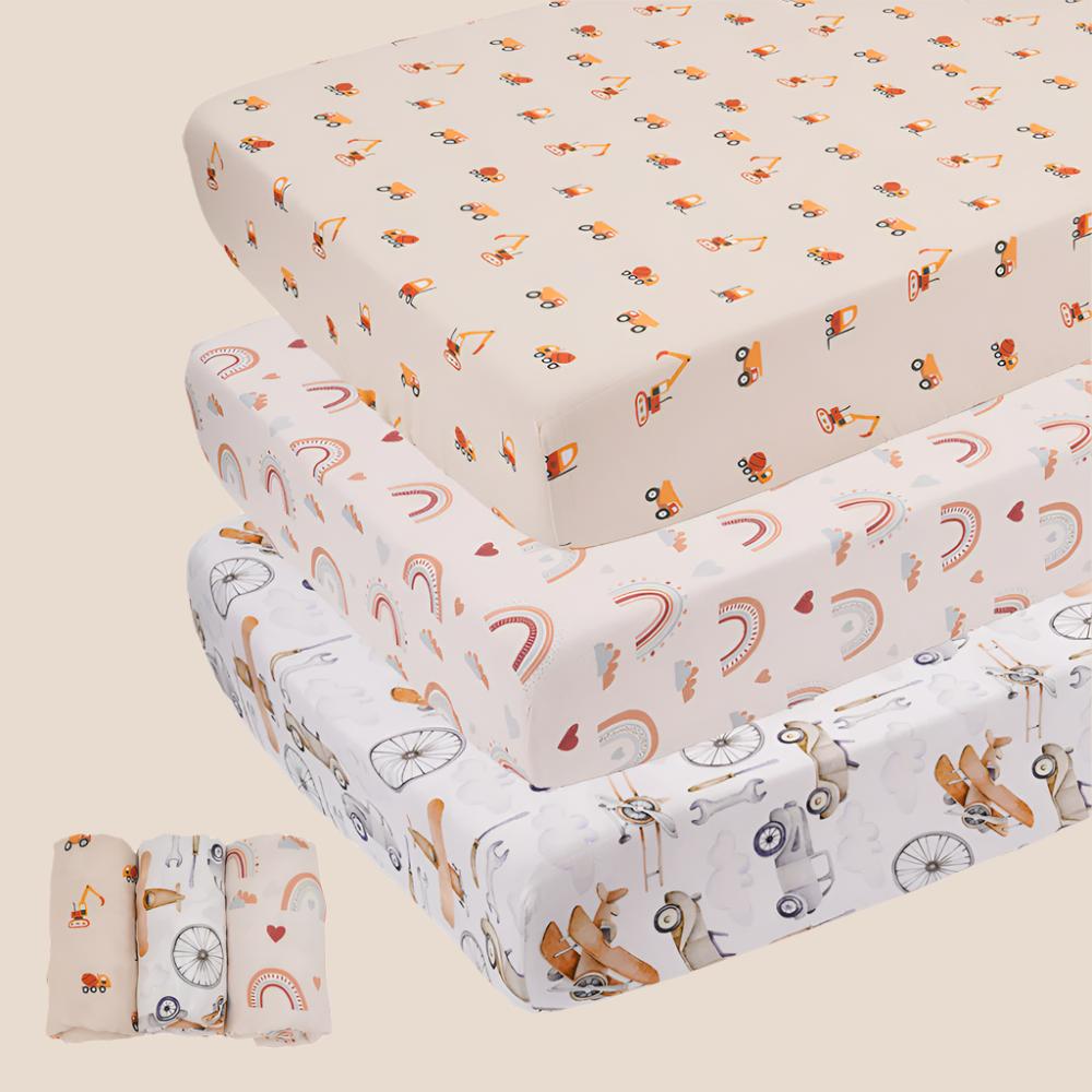 Cotton Craft Bamboo Crib Sheets Bamboo Fitted Crib Sheets Personalized and custom baby gifts