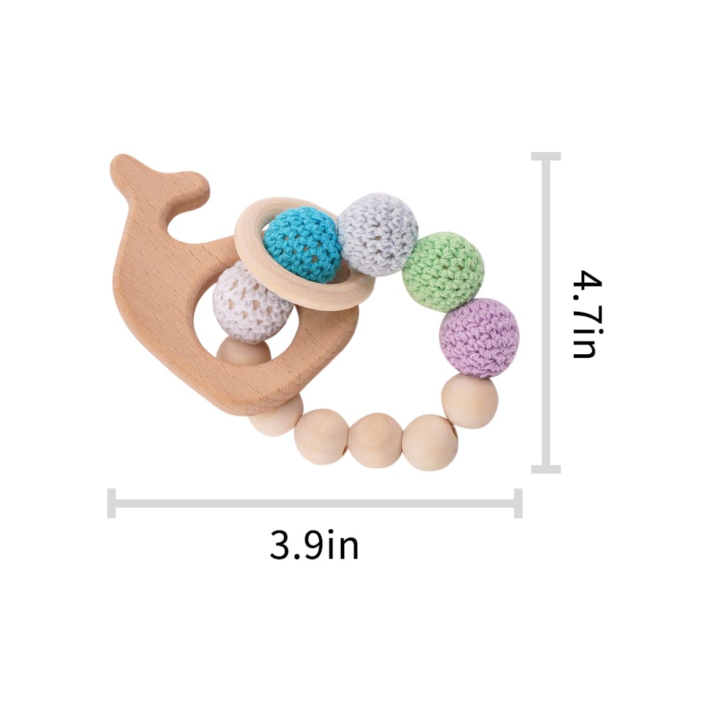 Cotton Craft Baby knitted Teether Toy Knitted Baby Bracelet Toy Personalized and custom baby gifts