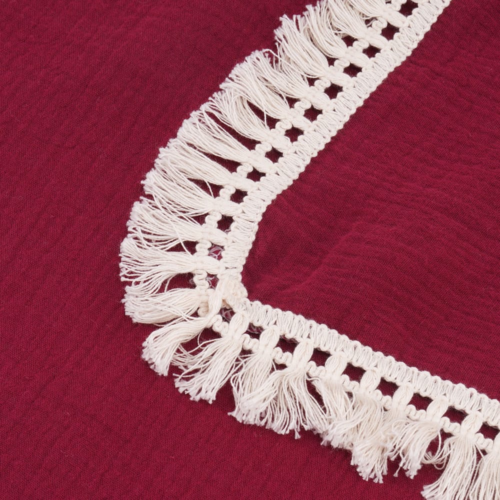 Cotton Craft fringed muslin blanket Fringed Cotton Swaddle Blanket Personalized and custom baby gifts