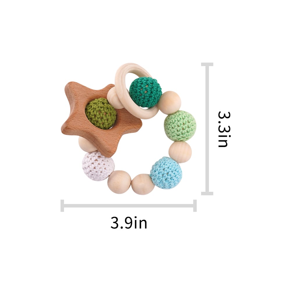 Cotton Craft Baby knitted Teether Toy Knitted Baby Bracelet Toy Personalized and custom baby gifts