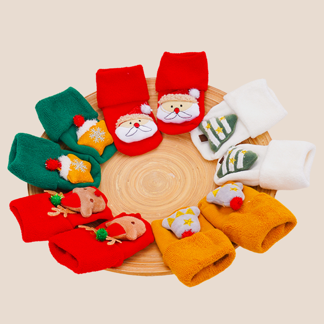 Baby Boy & Girl Christmas Cotton Boot Socks