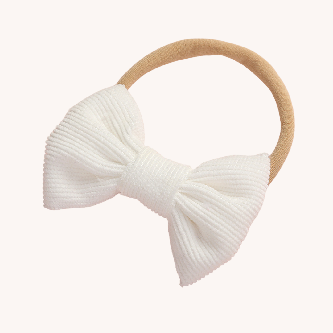 Corduroy Bow Baby Girl Head Bands Set