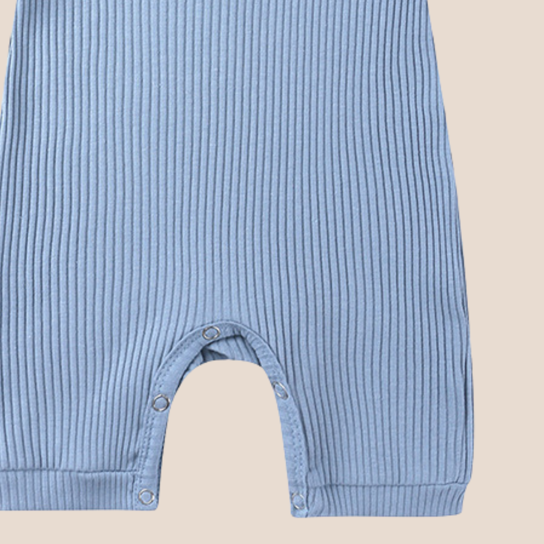 Ribbed Cotton Baby Jumpsuit 0-3 Months