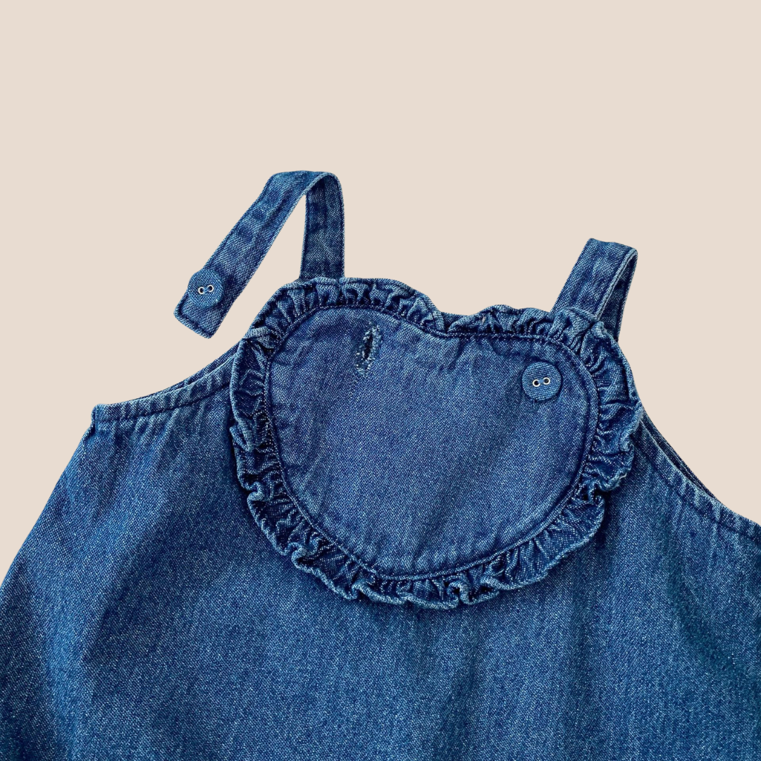 Baby Girl Denim Romper