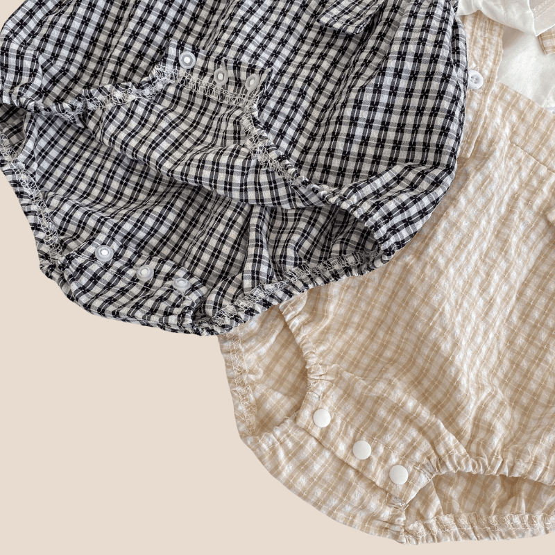 Cotton Craft baby apparel Breathable Cotton Baby Boy Romper with Suspenders Personalized and custom baby gifts