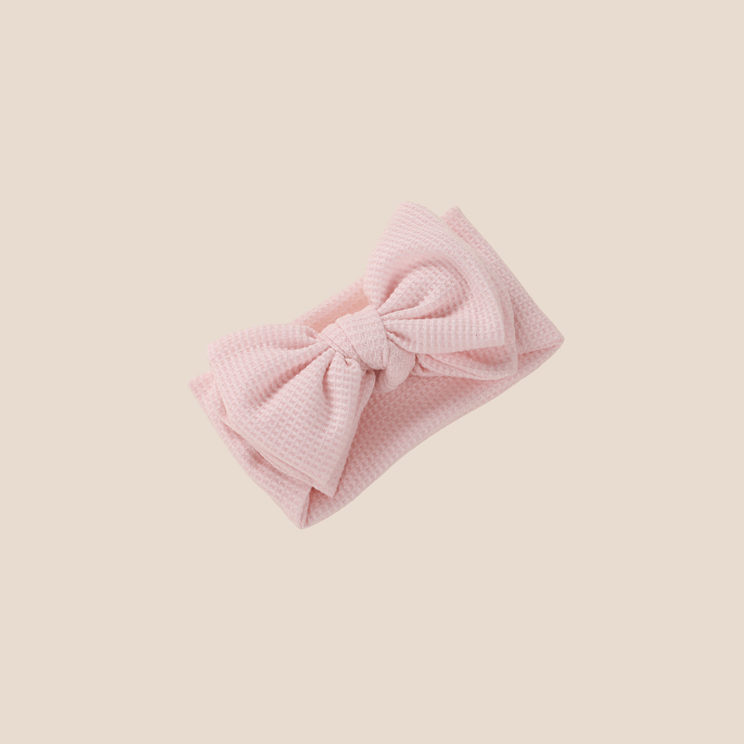 Cotton Craft baby bow headbands Waffle Knit Baby Headband Personalized and custom baby gifts