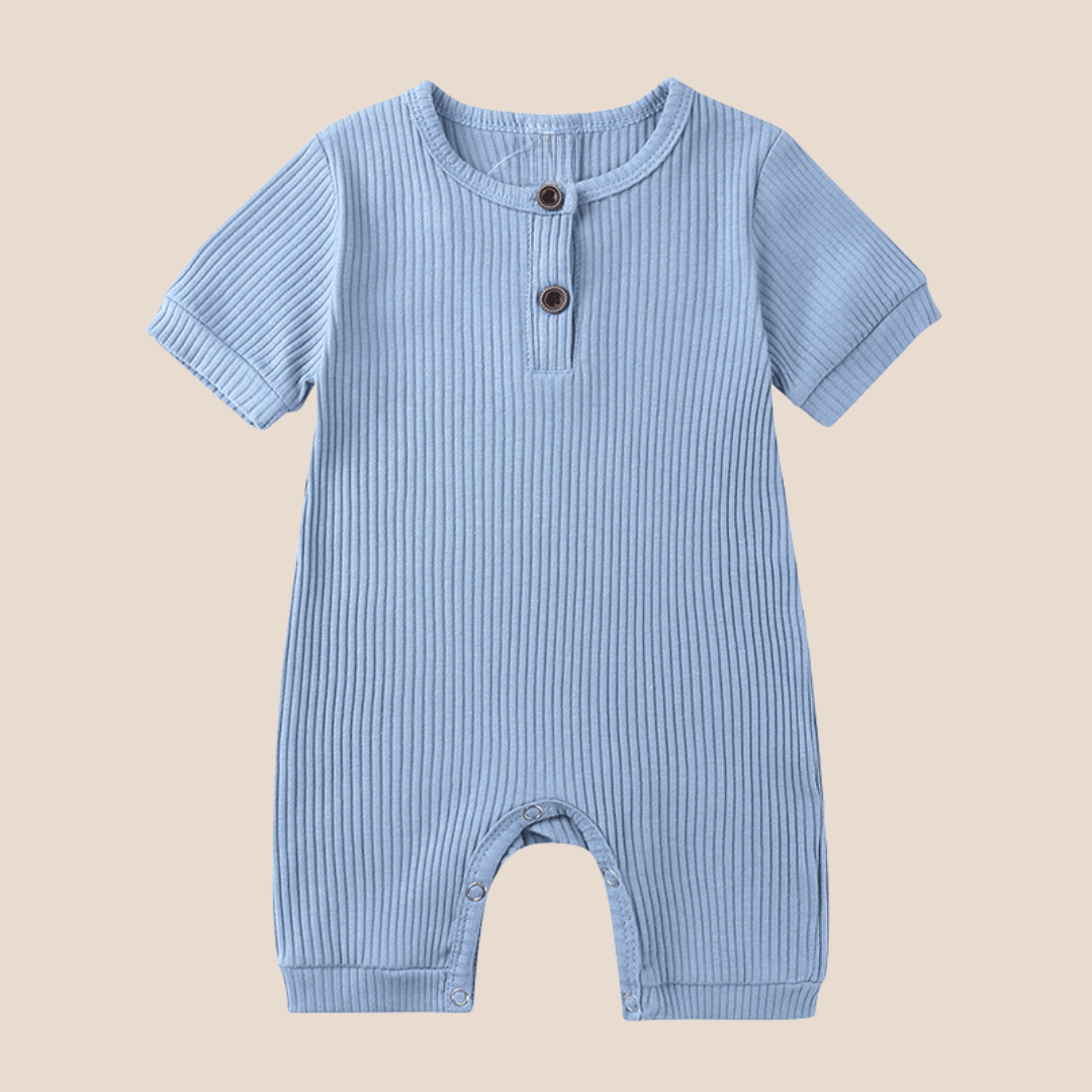 Cotton Craft baby apparel Ribbed Cotton Baby Jumpsuit 0-3 Months Personalized and custom baby gifts