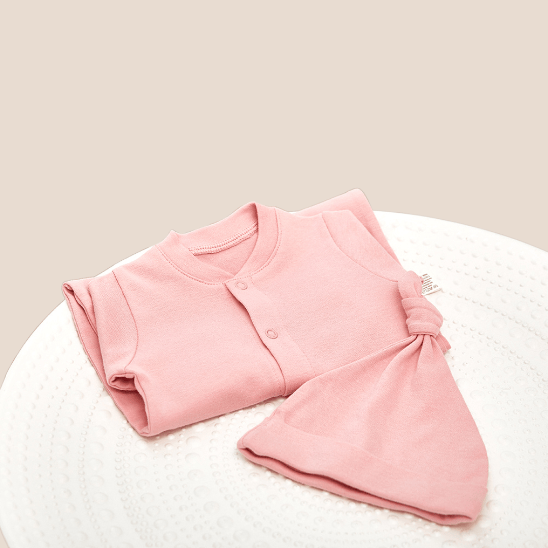 Cotton Craft baby apparel Cotton Baby Full Sleeve Romper with Matching Cap 0-6 Months Personalized and custom baby gifts