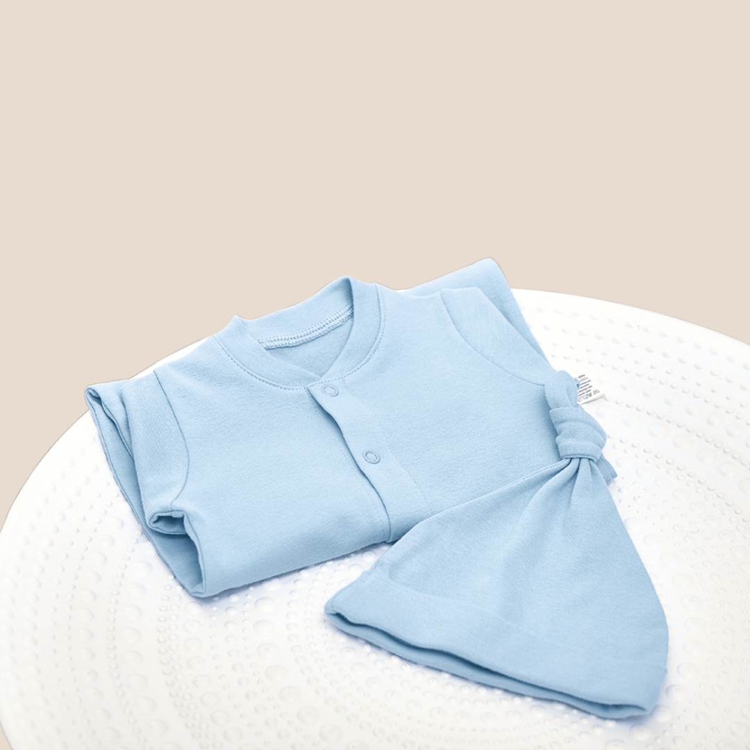 Cotton Craft baby apparel Cotton Baby Full Sleeve Romper with Matching Cap 0-6 Months Personalized and custom baby gifts