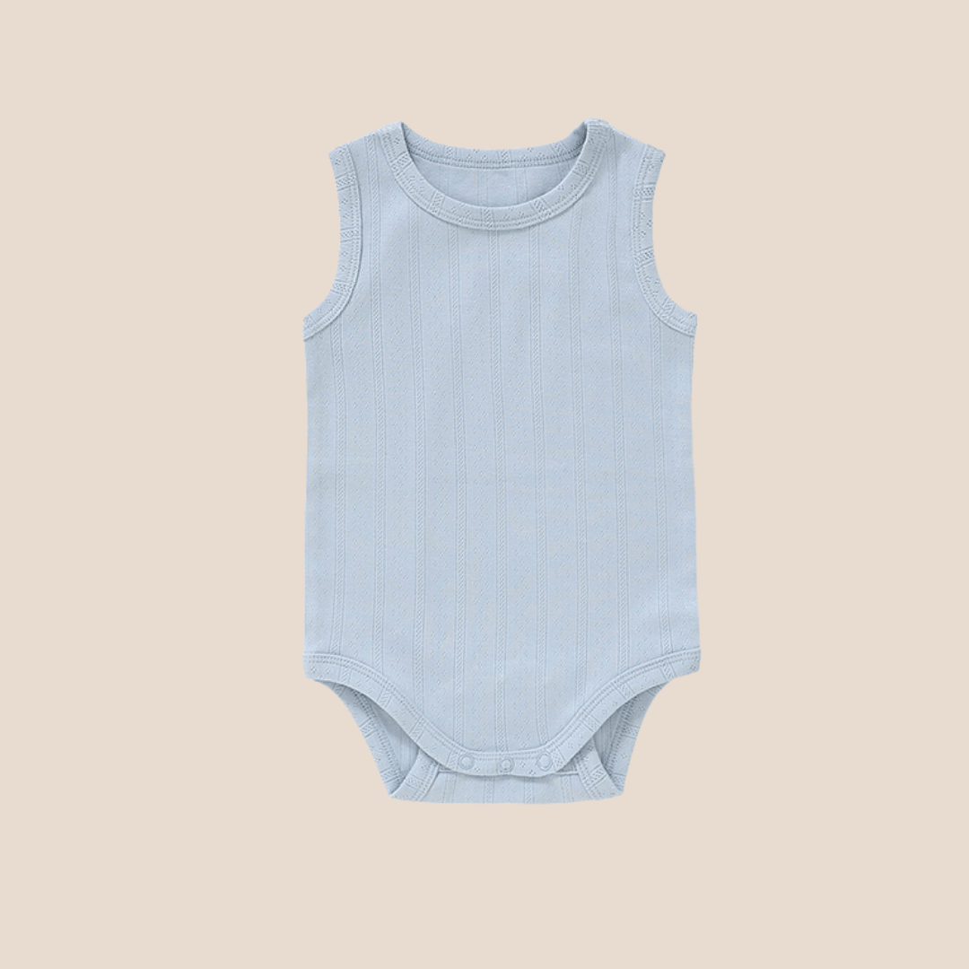 Cotton Craft baby apparel Organic Cotton Baby Sleeveless Bodysuit – Ribbed Newborn Onesie (0–6 Months) Personalized and custom baby gifts