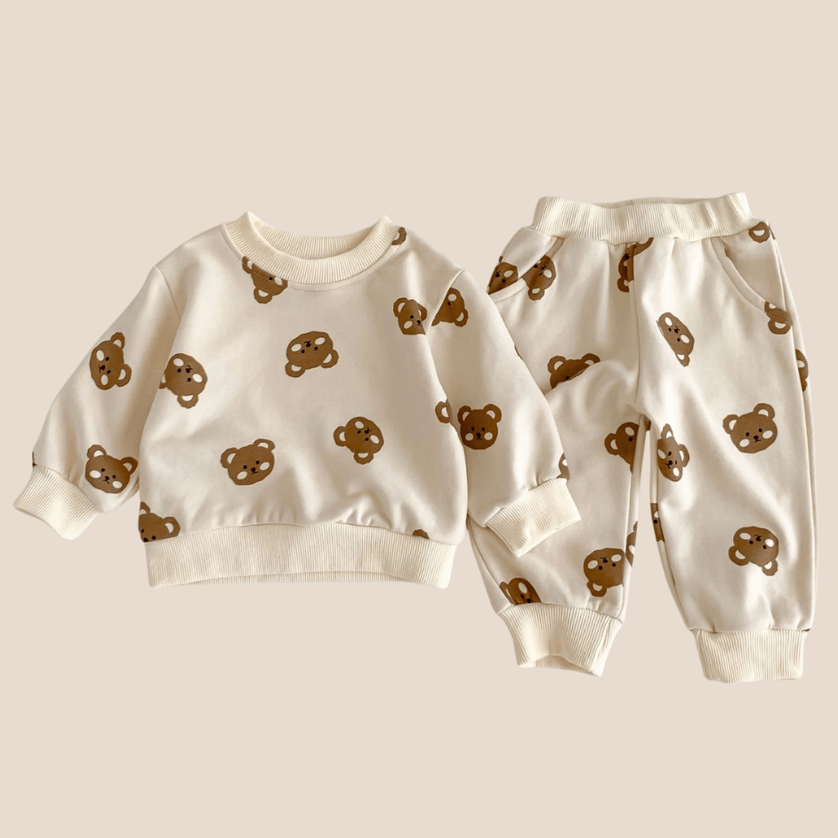 Cotton Craft baby apparel Teddy Bear Baby Loungewear Set – 0–6 Months Personalized and custom baby gifts