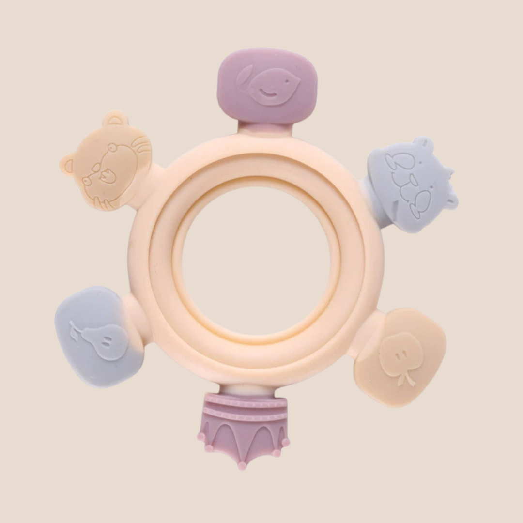 food grade silicone teether for newborn baby gift