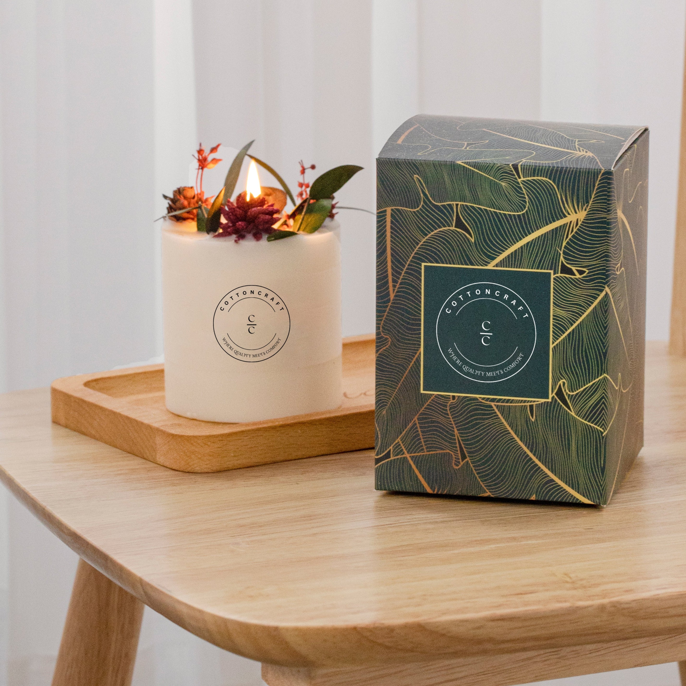 Luxury Soy Wax Aromatherapy Candle – Natural Floral & Fruity Scents