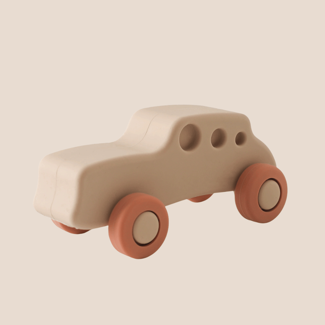 Cotton Craft Baby Toy Silicone Baby Car Toy – BPA-Free Soft Rolling Infant Toy Personalized and custom baby gifts