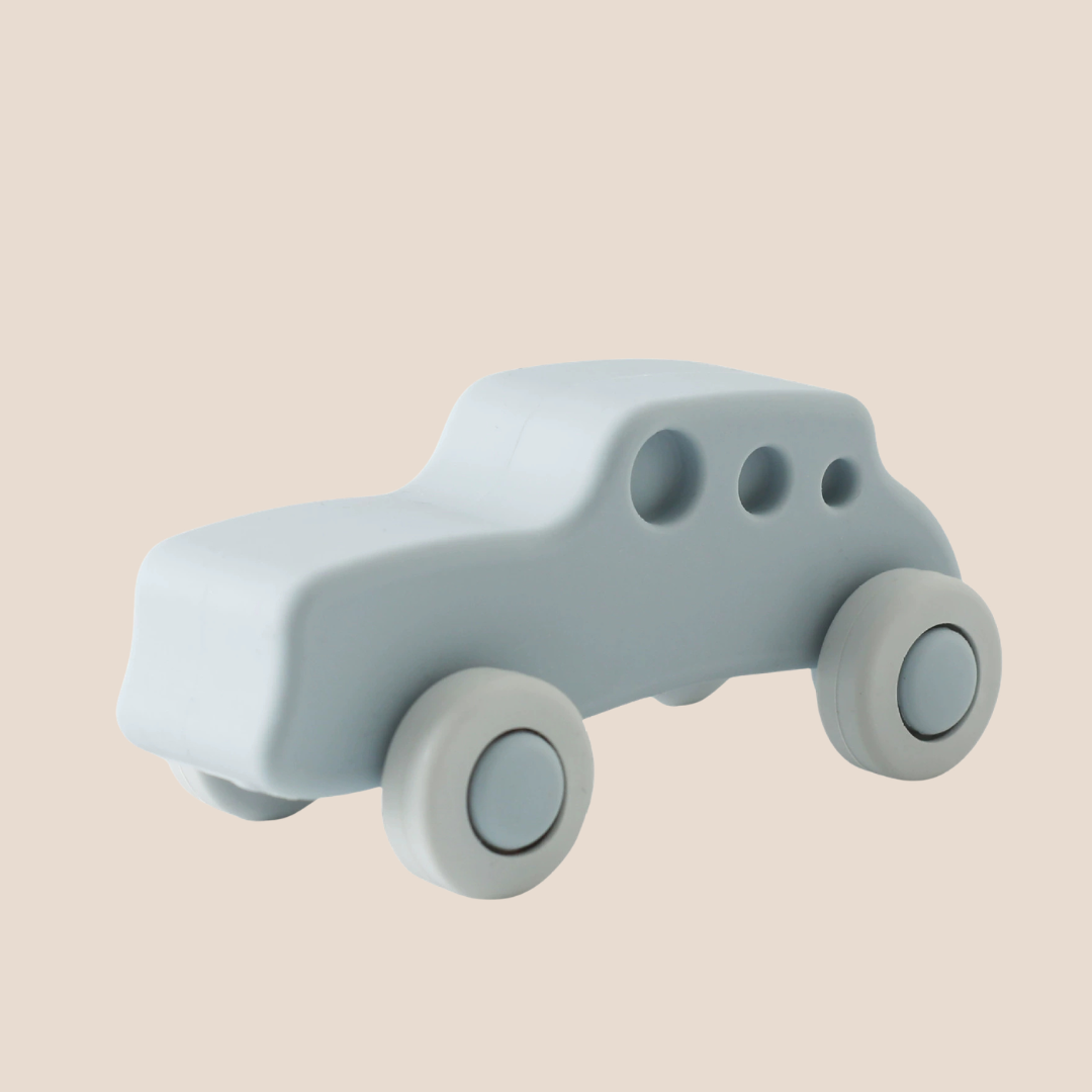 silicone baby car toy BPA free soft rolling infant toy