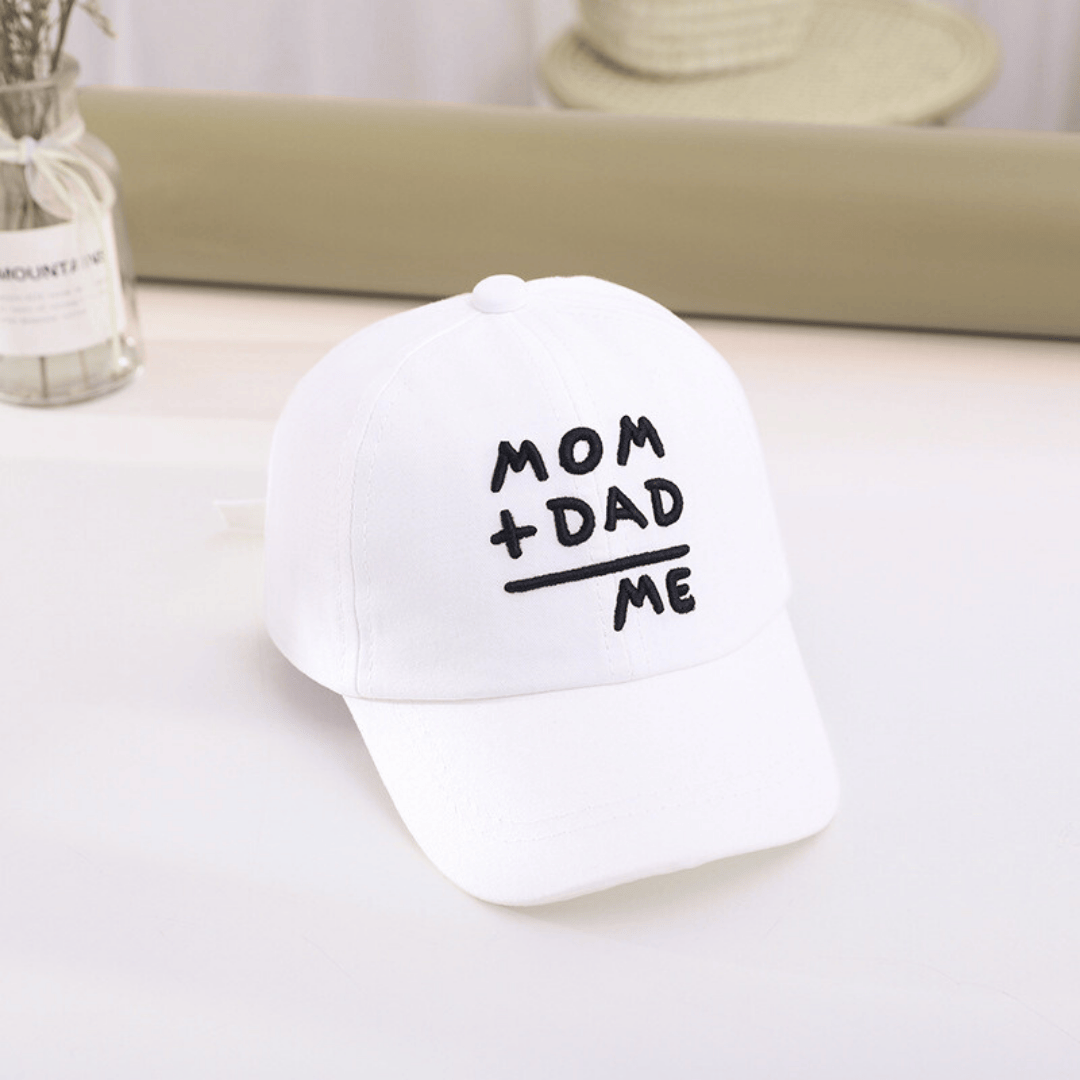 Cotton Craft Baby Cap Mom + Dad = Me Baby Cap – Soft Cotton Adjustable Cap | Up to 1 Year Personalized and custom baby gifts