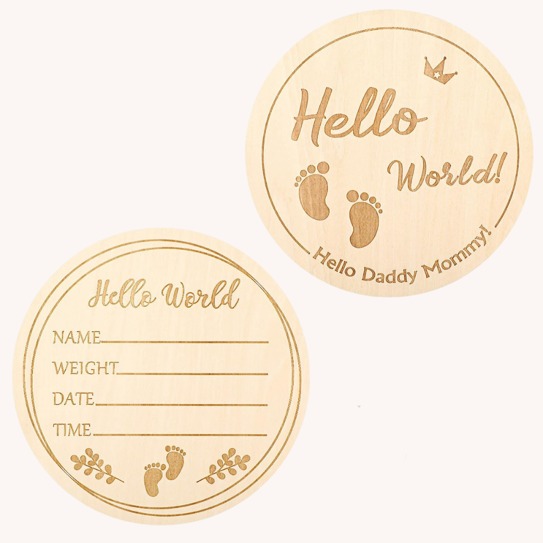 Bamboo Birth Announcement Card