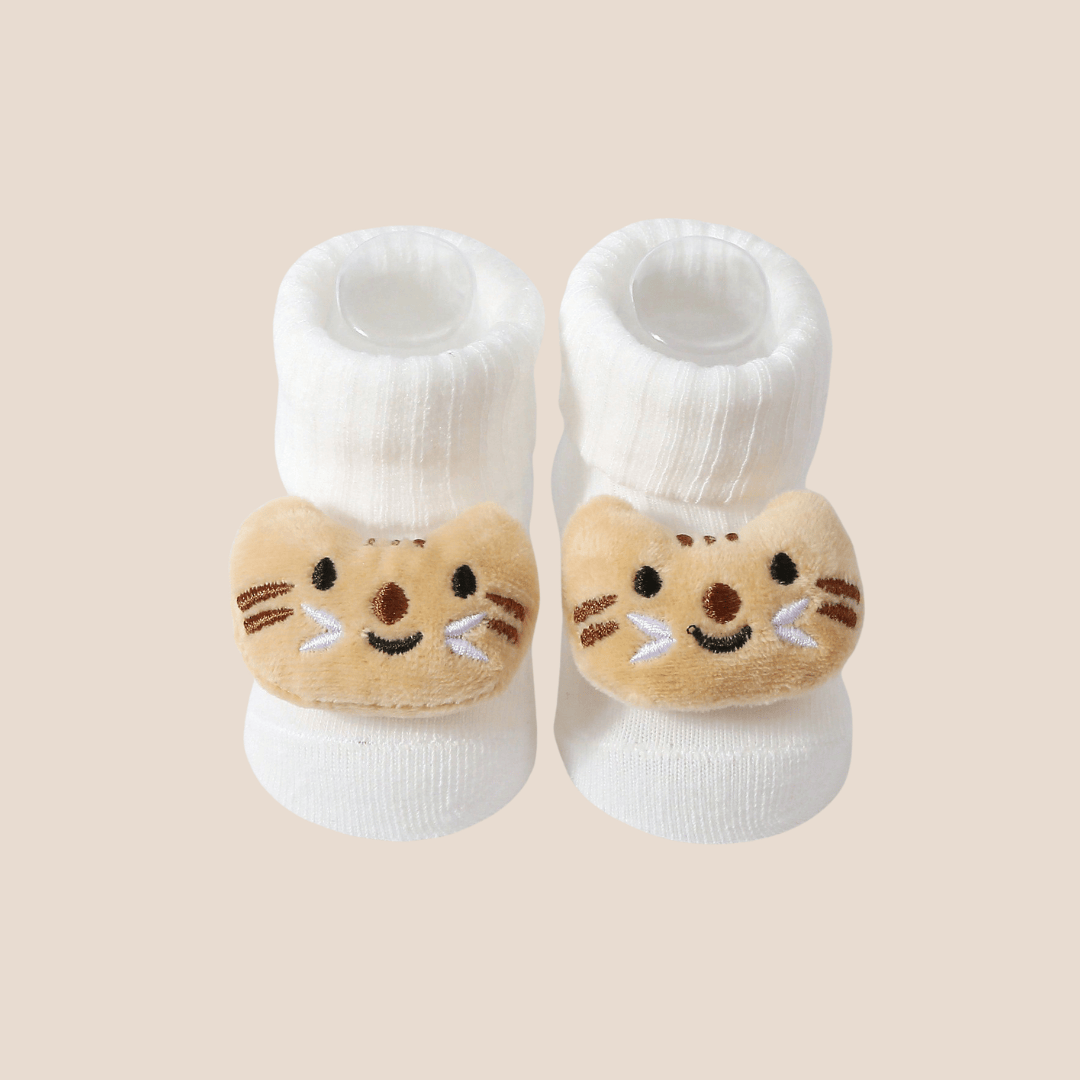 Cotton Craft baby socks Snuggle Pals Plush Baby Socks Set – Soft Cotton Comfort | 0–6 Months Personalized and custom baby gifts