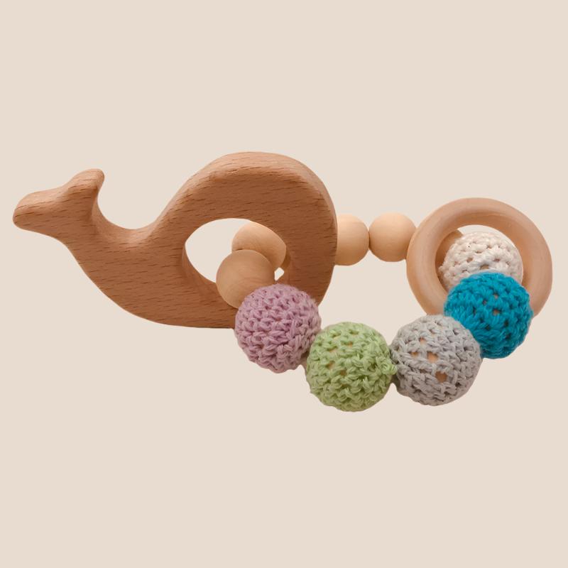 Cotton Craft Baby knitted Teether Toy Knitted Baby Bracelet Toy Personalized and custom baby gifts