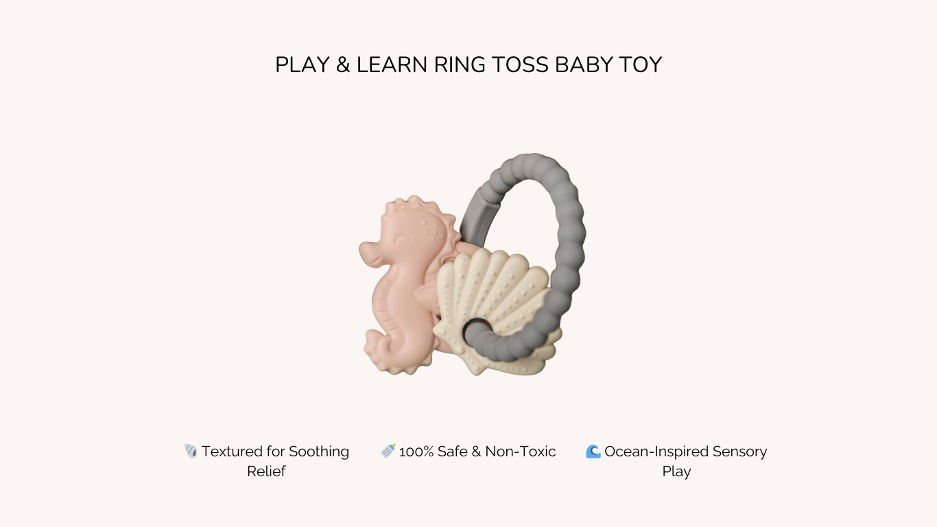 Cotton Craft Baby Teether Seaside Snuggles Baby Safe Teether Personalized and custom baby gifts