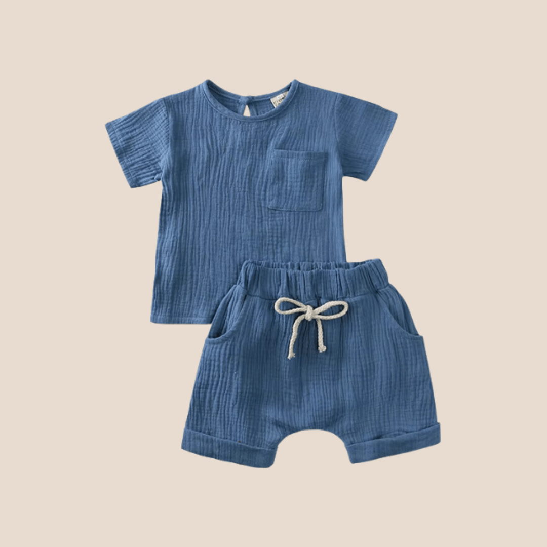 Cotton Craft cotton muslin Luxury Cotton Muslin Baby 2-Piece Set – Soft Breathable Outfit | Premium Newborn Gift & Summer Baby Essentials Personalized and custom baby gifts