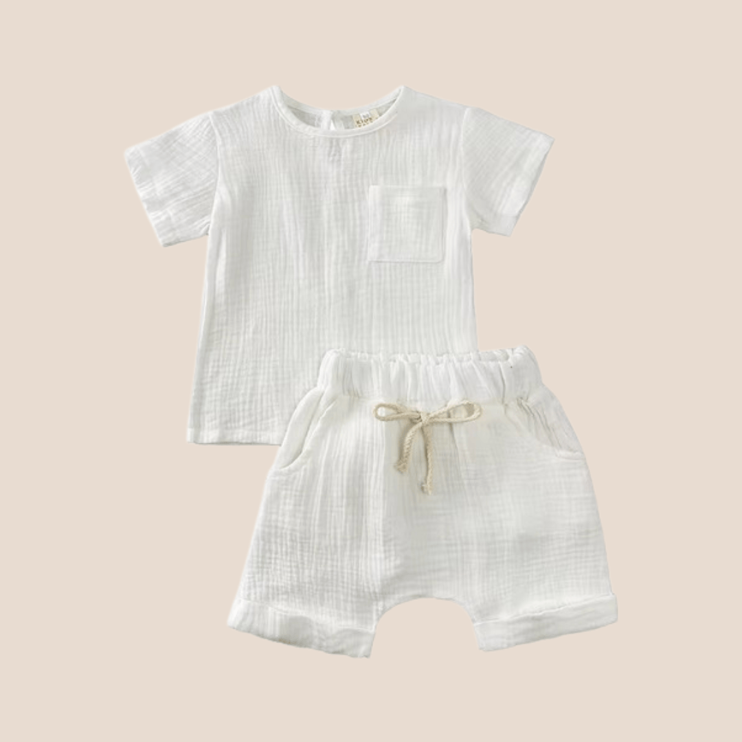 Cotton Craft cotton muslin Luxury Cotton Muslin Baby 2-Piece Set – Soft Breathable Outfit | Premium Newborn Gift & Summer Baby Essentials Personalized and custom baby gifts