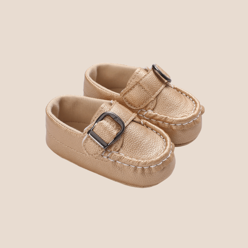 Cotton Craft Baby shoes Unisex Baby Moccasin Loafers – Soft Sole Prewalker Shoes with Buckle | Size 1 Personalized and custom baby gifts