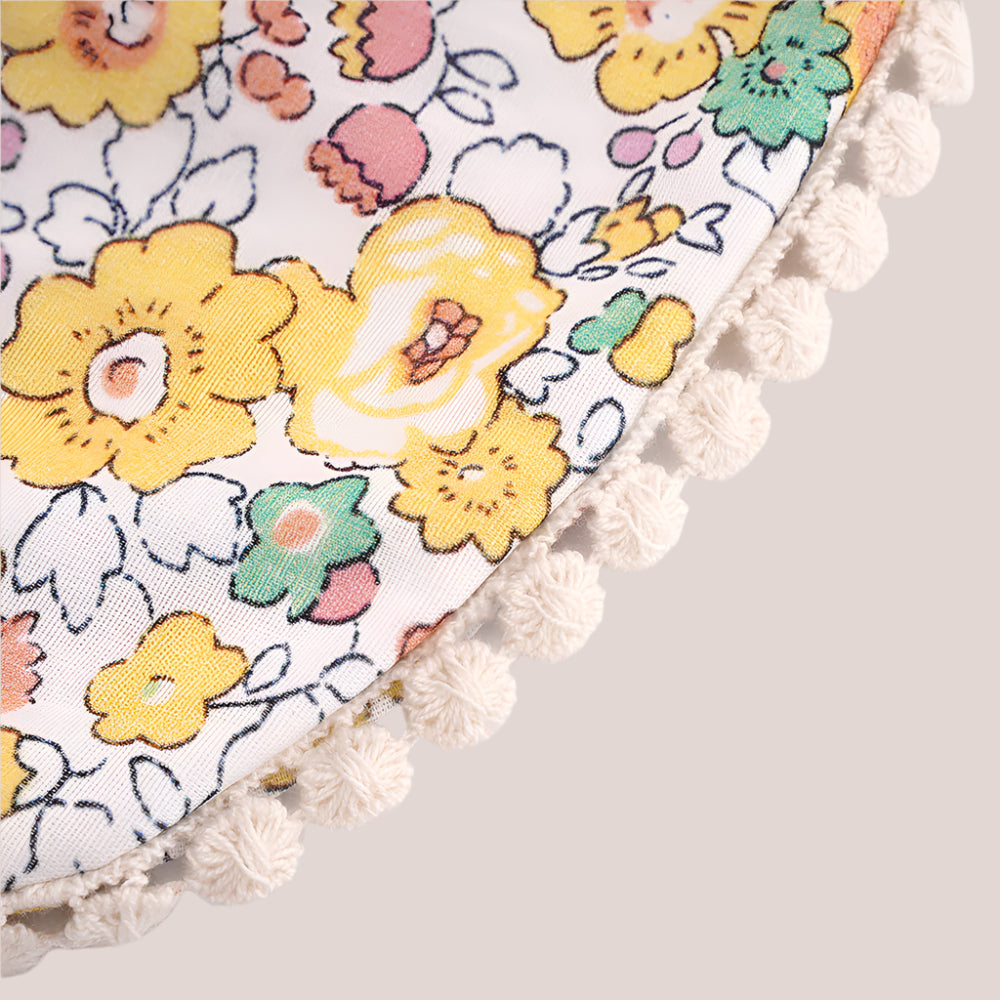 Florals Baby Bib and Headband Set