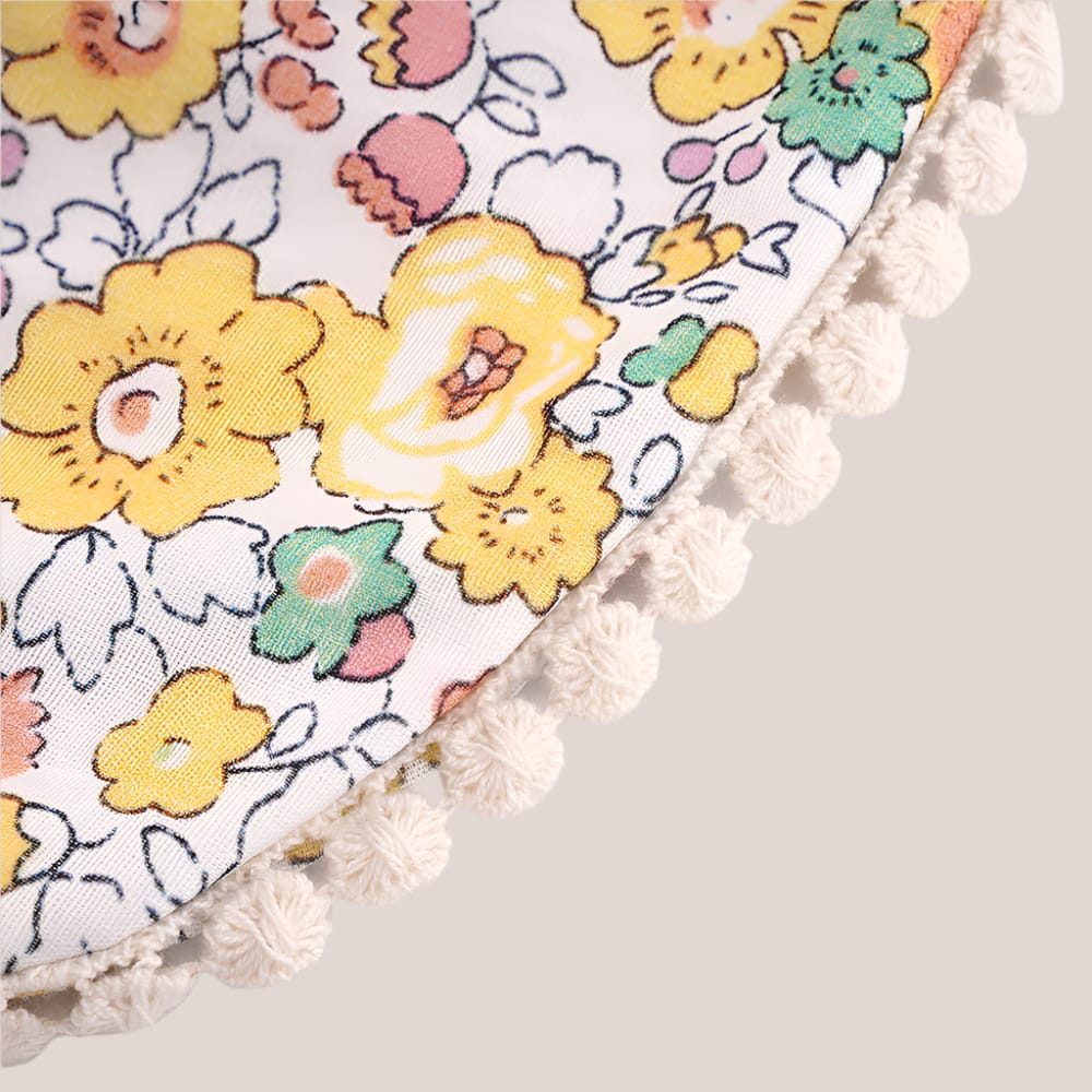 Cotton Craft Cotton bib and head band set Florals Baby Bib and Headband Set Personalized and custom baby gifts
