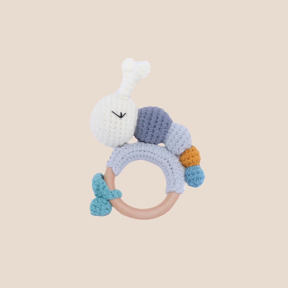 Knitted Baby Rattle Toy
