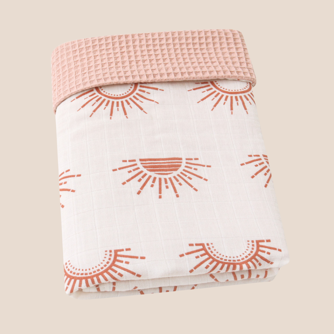 f reversible baby blankets including sunrise print – perfect baby shower gift ideas