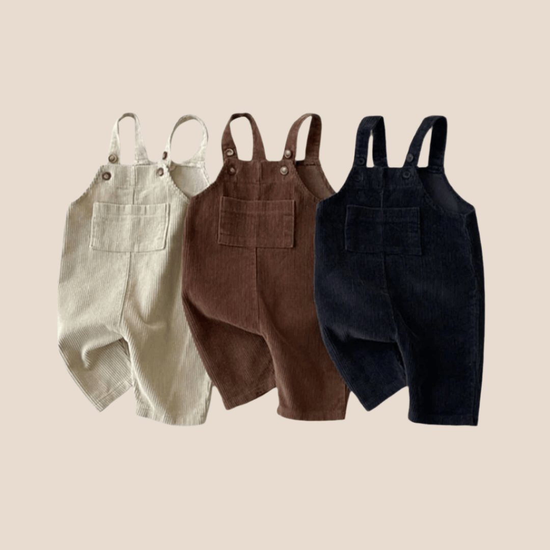 Cotton Craft baby apparel Corduroy Baby Boy Overalls 0-6 Months Personalized and custom baby gifts