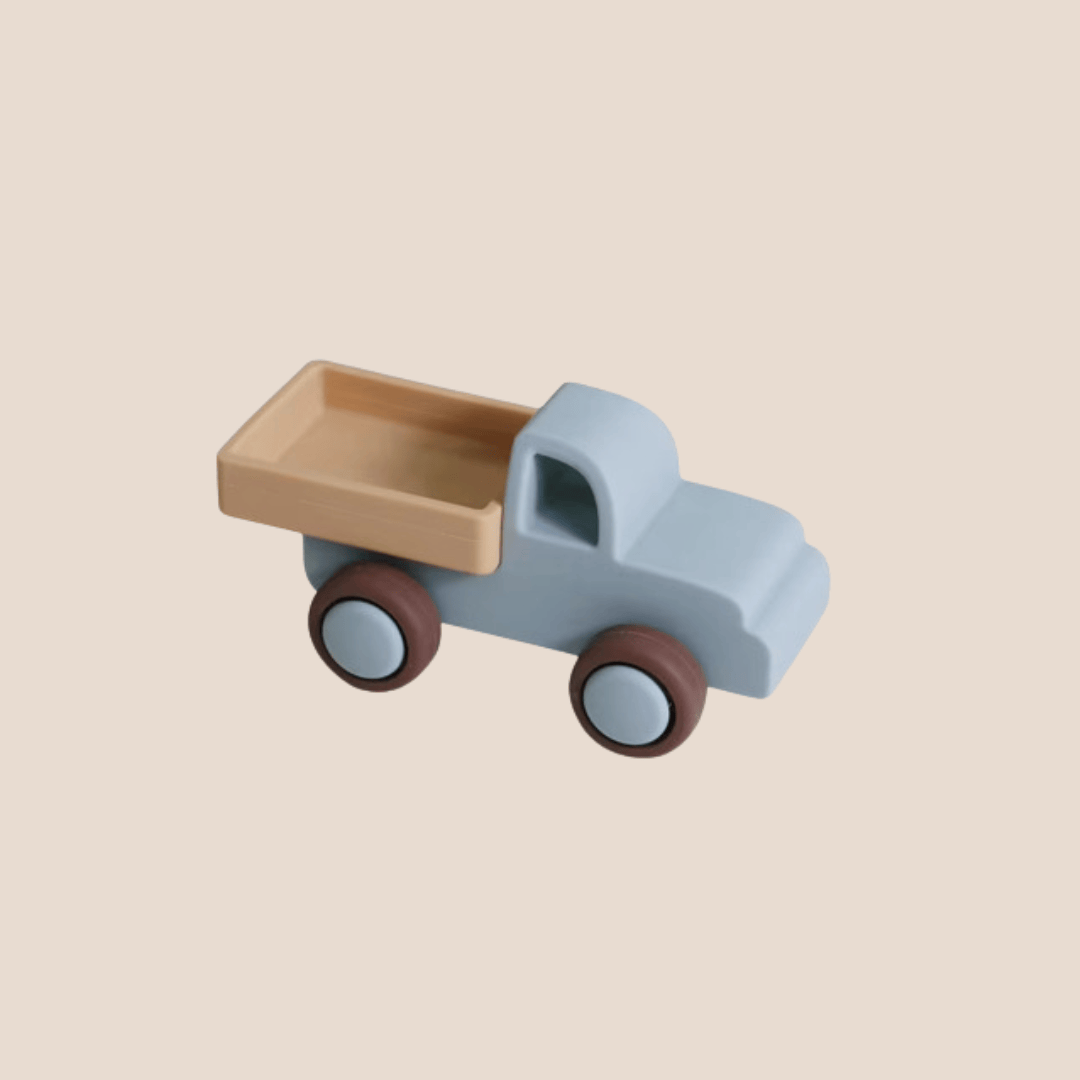 Cotton Craft SILICON TOYS Silicone Push & Roll Dump Truck Toy for Babies & Toddlers Personalized and custom baby gifts