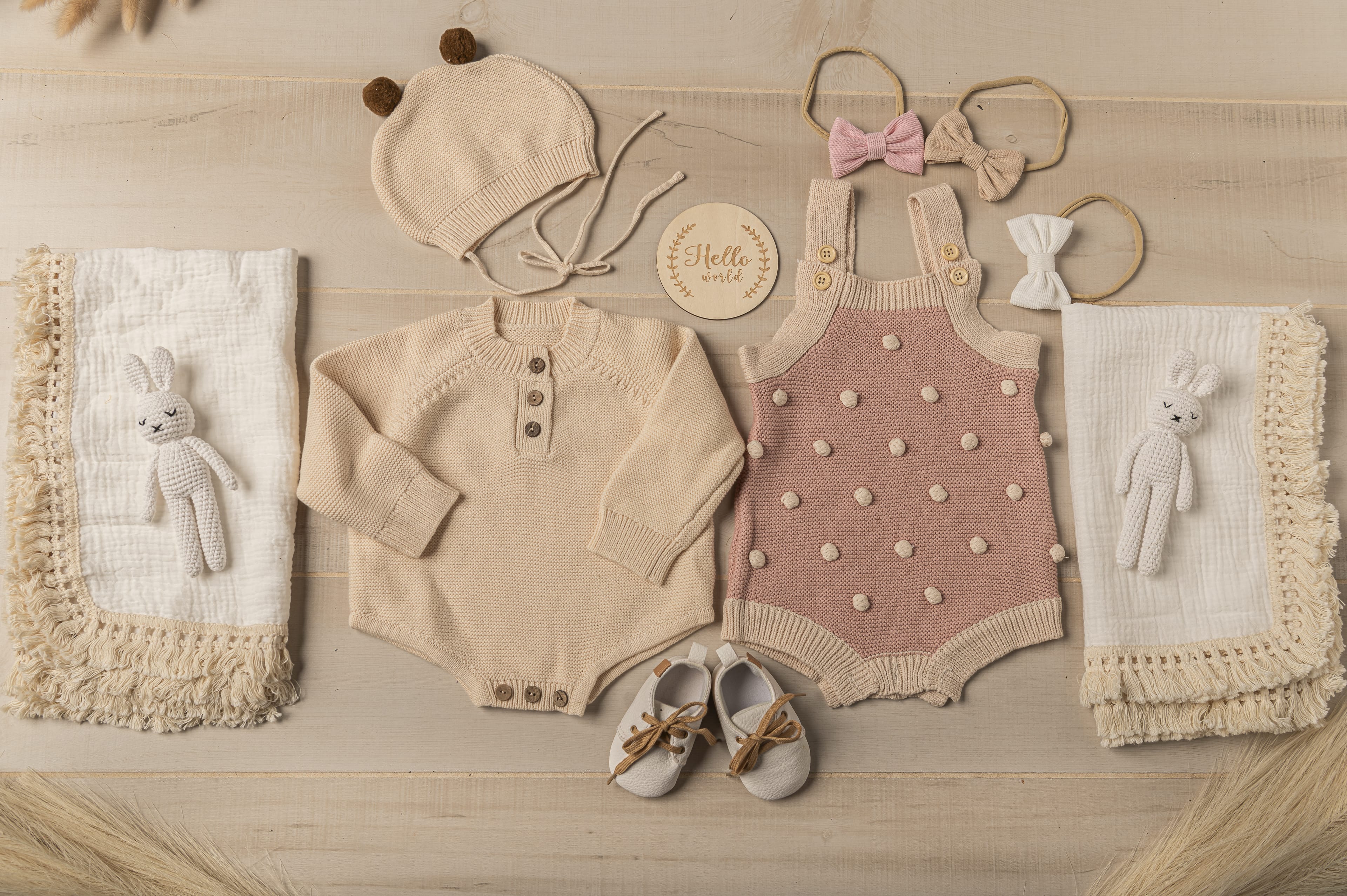 Cotton Craft Romper, swaddle blanket gift set Bundle of Joy Baby Gift Basket Personalized and custom baby gifts