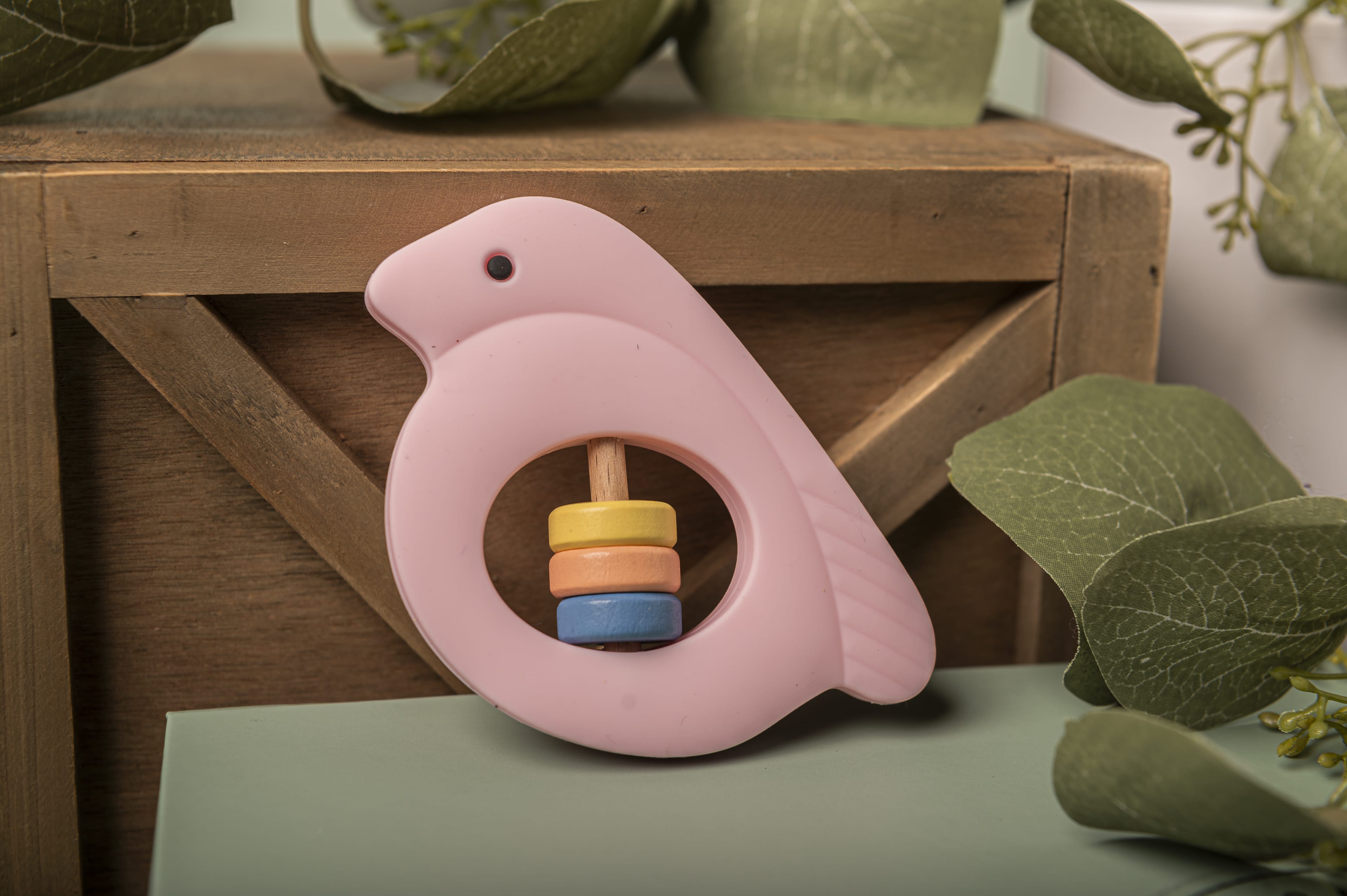 Cotton Craft Baby Teether Birdie Soothe & Play Teether Personalized and custom baby gifts