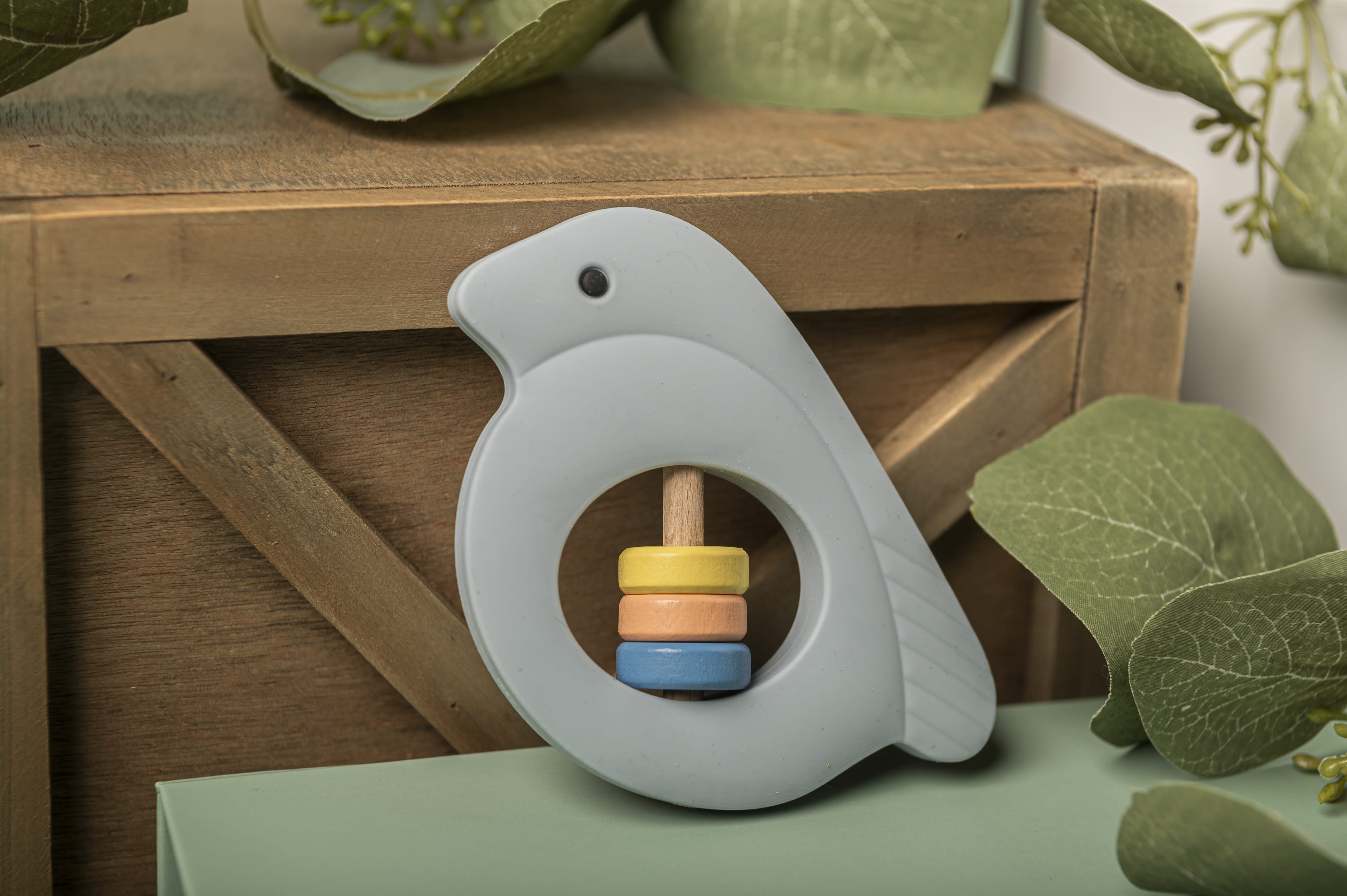 Cotton Craft Baby Teether Birdie Soothe & Play Teether Personalized and custom baby gifts