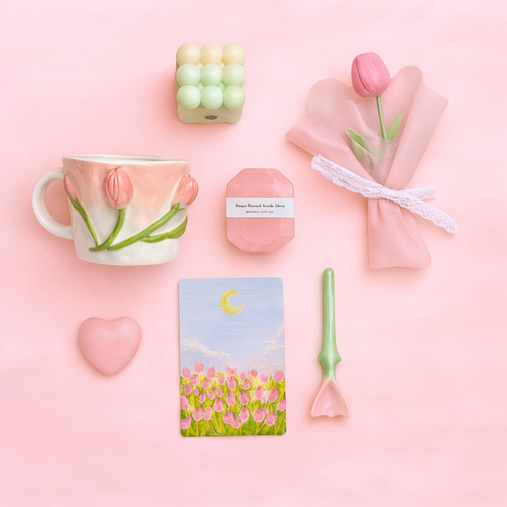 Mom Comfort & Care Gift Bundle with Floral Mug & Spa Essentials