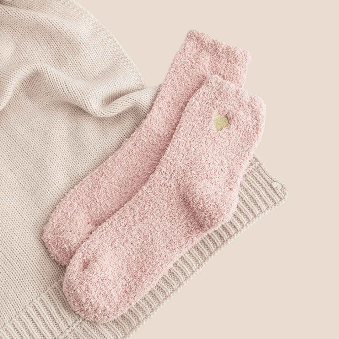 Cotton Craft Adult Socks Cozy Plush Mom Socks - Gift Add-On for Newborn Gift Boxe Personalized and custom baby gifts